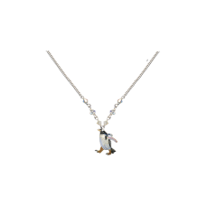 Gentoo Penguin small necklace with crystals