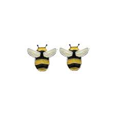 Bee post earrings