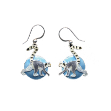 Lemur-Ringtail earrings