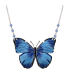 Blue Morpho Butterfly large necklace 