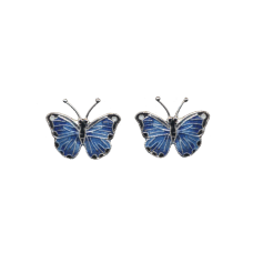 Blue Morpho Butterfly post earrings 
