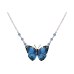 Blue Morpho Butterfly small necklace 