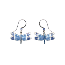 Blue Banded Dragonfly earrings