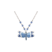 Blue Banded Dragonfly small necklace
