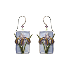Japanese Iris earrings