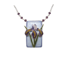 Japanese Iris Large Necklace
