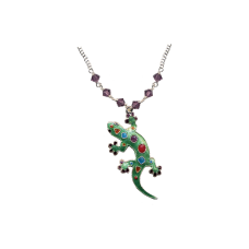 Art Gecko small necklace