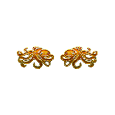 Octopus post earrings