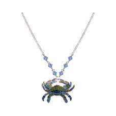 Blue Crab small necklace 