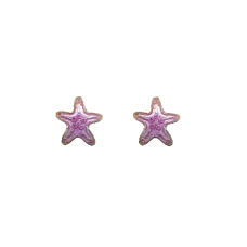 Sea Star (Pink) post earrings
