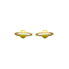 Saturn post earrings