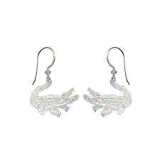 Alligator (White) earrings
