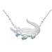 Alligator (White) large necklace