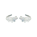 Alligator (White) post earrings