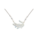 Alligator (White) small necklace
