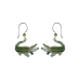 Alligator (Green) earrings 