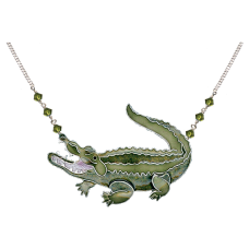 Alligator (Green) large necklace