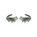 Alligator (Green) post earrings 
