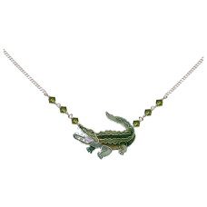 Alligator (Green) small necklace
