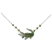 Alligator (Green) small necklace