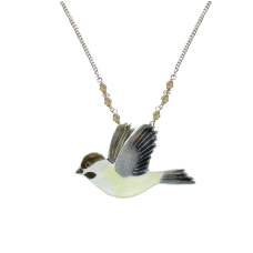 Chickadee (Light Yellow) small necklace