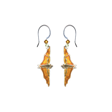 Fruit Bat earrings (vertical)